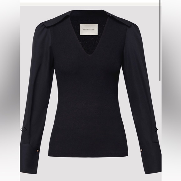 Designer Black Top - Picture 3 of 3